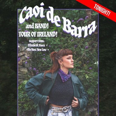 seodashows's profile picture. CAOI DE BARRA + Guests Elizabeth Moen & The Next New Low tix: 
https://t.co/fohQgVwq77

#FreePalestine