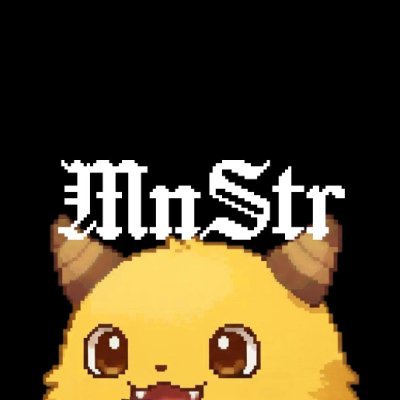 mnstr's profile picture. onchain Pokemon collection and gacha