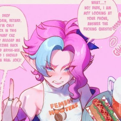 CheerfulBimboi's profile picture. 𝓕𝙖𝙚𝙧𝙖
𝑻𝒉𝒆 𝑴𝒐𝒏𝒔𝒕𝒆𝒓-𝒃𝒂𝒊𝒕𝒊𝒏𝒈 𝑭𝒆𝒎𝒃𝒐𝒚
Fantasy OC
Vulgar n Verbose
🍼 DNI
I own no art!
#LEWDRP | #NSFWRP | #MVRP | #FANTASYRP | MDNI