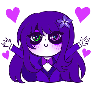 genericwalnut's profile picture. purple stupid loser lesbian - profile/banner by @wompzo