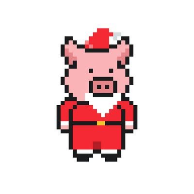 aufek's profile picture. a little pig in a business suit.