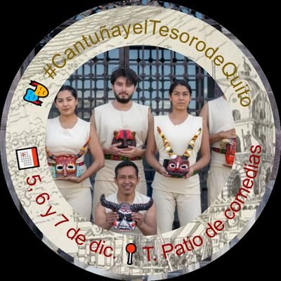 zigsagteatro's profile picture. Compañía ecuatoriana de teatro conformada por artistas multidisciplinarios con experiencia en teatro, danza, circo y audiovisual. #CantuñaYElTesoroDeQuito