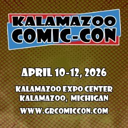 grcomiccon's profile picture. Very family-friendly comic book and popular arts con in West Michigan. Next show on April 10-12, 2026, at the Kalamazoo Expo Center in Kalamazoo, Michigan.
