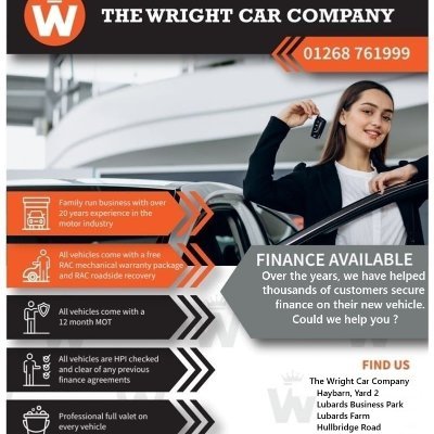 Wrightcarco's profile picture. Car dealer based in Sunny Essex, UK. 

RAC dealer and car finance specialists based on Lubards Farm, Rayleigh, Essex, SS6 9QG

#carfinance #wrightcarcompany
