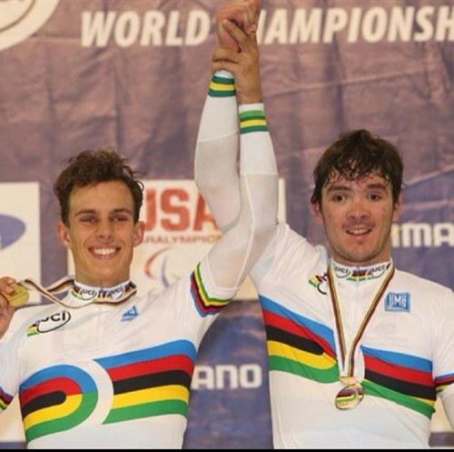 Paracycling World Champion 2012 Paralympic silver medal London 2012 Paralympic bronze medal Beijing 2008 Tandem Track