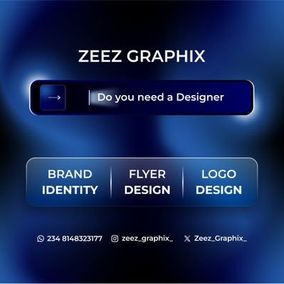Zeez_Graphix_'s profile picture. Flyers • Branding • Visual Identity 🎨
Graphic Designer ✍️ | Montserrat addict 🔤 | CorelDRAW 💻