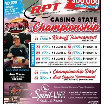 RoughriderPoker's profile picture. Official Twitter for North Dakota, Montana, & NOW South Dakota's premier poker tour!Visit our website and click on the calendar tab to find events in your area!