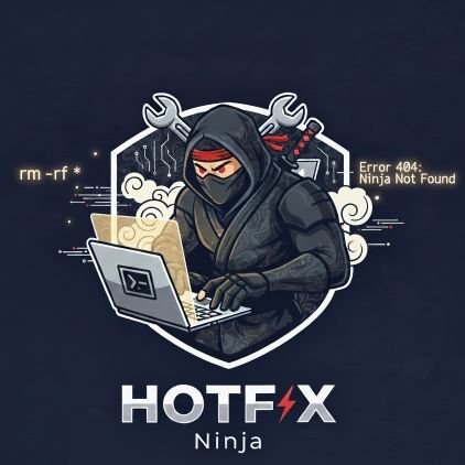 hotfixninja's profile picture. Software engineering simplified. If it works, don't touch it.
