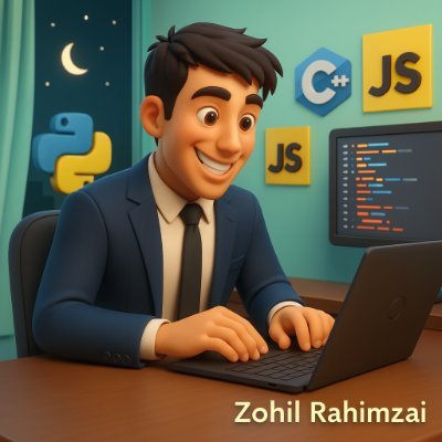 ZohilRahimzai's profile picture. Web developer | Web designer | Programmer
https://t.co/a6PS85oLQ7
