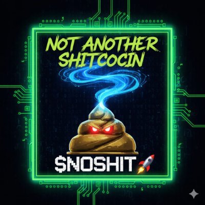 NOSHIT_coin's profile picture. We're the catalyst for @GENIE_launchpad. Community vote to decide tokenomics. Deflationary token. Mandatory 10-week vesting for all. No rug. @NOSHIT