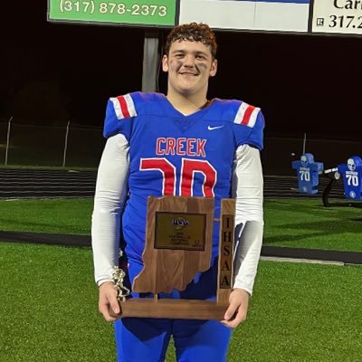 BMoffitt70's profile picture. Blessed to be saved, 6ft 3in, 295lbs, Defensive Tackle, Indian Creek High School, Class of 2027, GPA 3.5, 317-766-0255, braydenmoffitt00@gmail.com