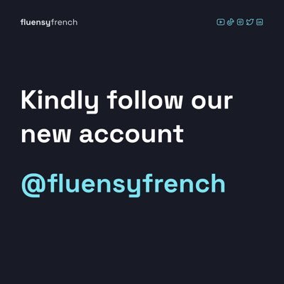 fluensyfrench_'s profile picture. Please follow our new account @fluensyfrench