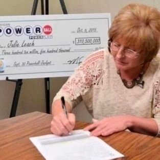 BGarry85758's profile picture. GOD FIRST  I’m Julie Leach the powerball winner of $310,5million. Am giving out $50,000.00 randomly