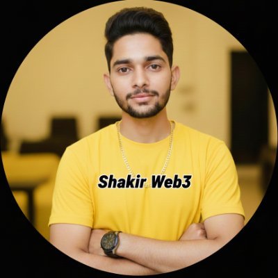 ShakirWeb3's profile picture. Web3 | Crypto | On-Chain Tasks
Yapping, learning & sharing real value daily.
Contributor  InfoFi 🚀