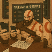 KratosBets's profile picture. Apostador casual 👽✨ Sigue mi viaje apostando solo 1$ y descubre cómo cerrar apuestas con ganancias 💪💸 1$ es todo lo que necesita una apuesta inteligente 🚀🤓