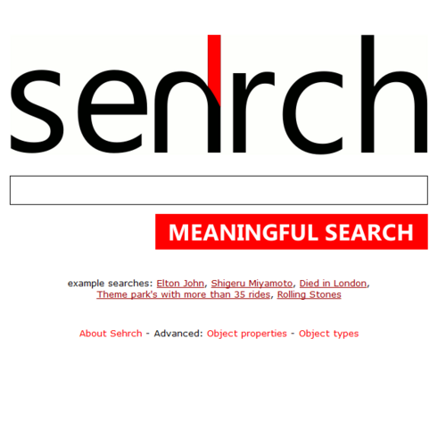 SehrchDotCom's profile picture. http://t.co/bfInvzMpFR is an object search engine built upon Semantic Web principals. Sehrch is currently in Alpha, give it a try and tweet your feedback.