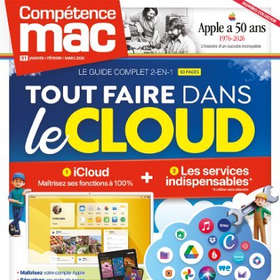 competencemac's profile picture.  Le magazine 100% Mac, iPhone et iPad, tous les trois mois en kiosque. 148 pages. N°91 actuellement en vente.