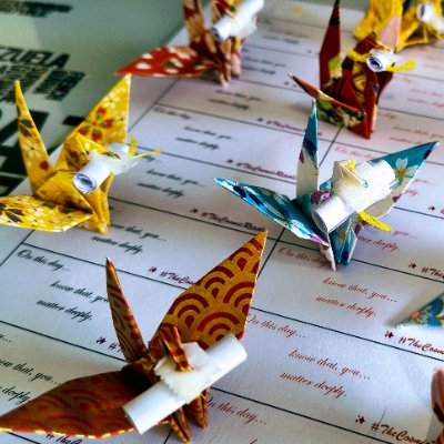 AndyA1277687's profile picture. One crane. One Scroll. Endless 'ripples' of hope. Folding hope into wings.

We are one.

"Be the change you want to see in the world"