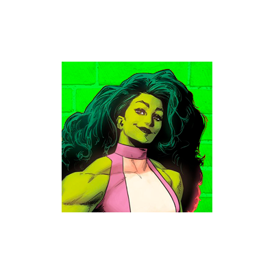 HulkOutJen's profile picture. 「𝘏𝘢𝘭𝘧-𝘵𝘪𝘮𝘦 𝘭𝘢𝘸𝘺𝘦𝘳, 𝘩𝘢𝘭𝘧-𝘵𝘪𝘮𝘦 𝘏𝘜𝘓𝘒. 」#MarvelRP #SheHulk // layout:
