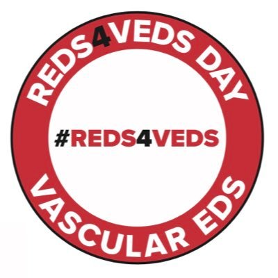 reds4veds's profile picture. ⛔️ Wear Red ⛔️ Take Photo ⛔️ Share It #REDS4VEDS on Friday 15 May 2026 to raise awareness of Vascular EDS across the globe.