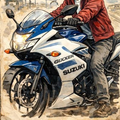 GEN3174's profile picture. youtubeを始めました！
https://t.co/mbJJyz5y4b
週末にバイクが乗れるかなっといった所です！
後は料理が趣味です！
相棒はジクサーSF250，PCX
基本はソロツーリング
気軽に誘って下さい！
無言フォロー失礼します！