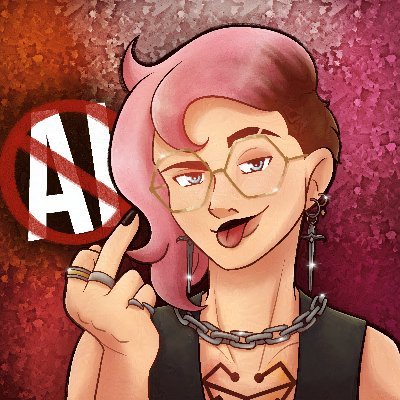 Aure_Magik's profile picture. 🏳️‍🌈
_Artist 
_ 28 y.o
_autistic ADHD
_Don't repost my art
_They/she/he_
Out of AI on Twitch|
Lesbianise les masses