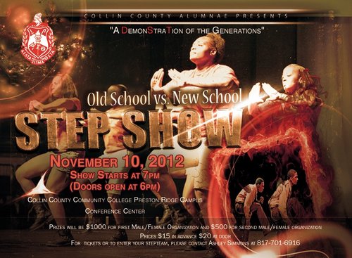 CCACStepShow's profile picture. Collin County Alumnae Chap. of Delta Sigma Theta Sorority, Inc. Present: A DemonStraTion of the Generations Old School vs. New School Step Show- Nov. 10th