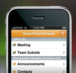 iShare is an application for browsing and searching all your SharePoint data from your iPhone