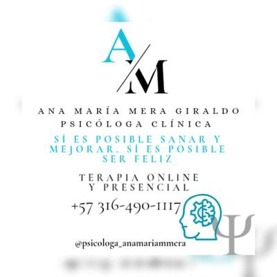 anamaria_mera's profile picture. (Ψ) 
Con Dios siempre💕
Jeremías 29:11☀️
Psicóloga Clínica 🦋 
Todo lo que existe es el ahora🔮
777🍀📿1999🌿🪬
Todo está conectado🪷 Trust always ✨