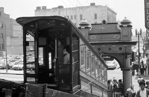 Angels Flight Railway is “the Shortest Railway in the World” -- since 1901 in Downtown Los Angeles, near the corner of Fourth and Hill and at California Plaza.