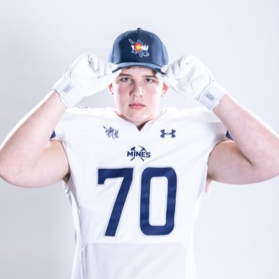 EthanAtherton70's profile picture. Longmont High School ‘26 | 6’5 270| 4.19 GPA | 3x All Conference | Colorado School of Mines Commit |