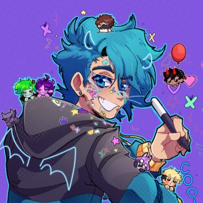 NooblyCreative's profile picture. 🇦🇷|the ONE and ONLY🍙✨ |Be You|COMISIONES:ABIERTAS|Feliz💙🩷| Codigo:iNooblyArtz en Fortnite💸✨|#LLJ| •🧡⭐️A•🖤🌟J(X)• #NooblyFanart