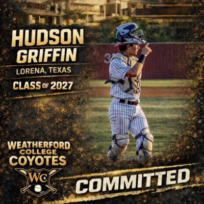 HGriffin08's profile picture. 2027 - 6’ 205# | Varsity Baseball (C) FR/SO | FR All-District HM | SO First Team All-District | Varsity Football (DE/DS) SO | GPA 3.6 | SQ 440#/B 290#