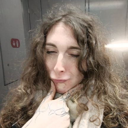 prismaticwhore's profile picture. (New backup @prismaticwhench, go there too) 
26. Biological woman. Adult human female. Love my trans sisters 💜 I like women, I'm bi and ace 🐿️🐿️