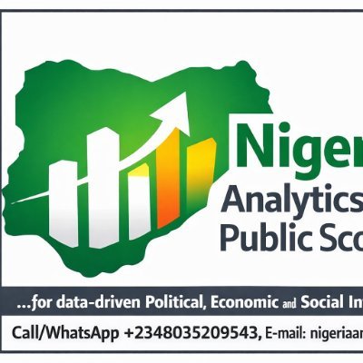 Nigeriaanalytic's profile picture. Intel Briefs, PhDs, Thesis,Business Plan
WhatsApp+2348035209543
https://t.co/KslGR3QW1s

Experts on Data-Driven Economic, Political & Social Intel.