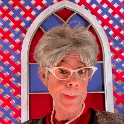 thetrumplady's profile picture. #Trumplady is a MAGA takeoff of Church Lady • 🇺🇸 flwd by @kimguilfoyle @ScottBaio • On GAB/GETTR/FRANK & TRUTH SOCIAL @realtrumplady • thetrumplady on Insta