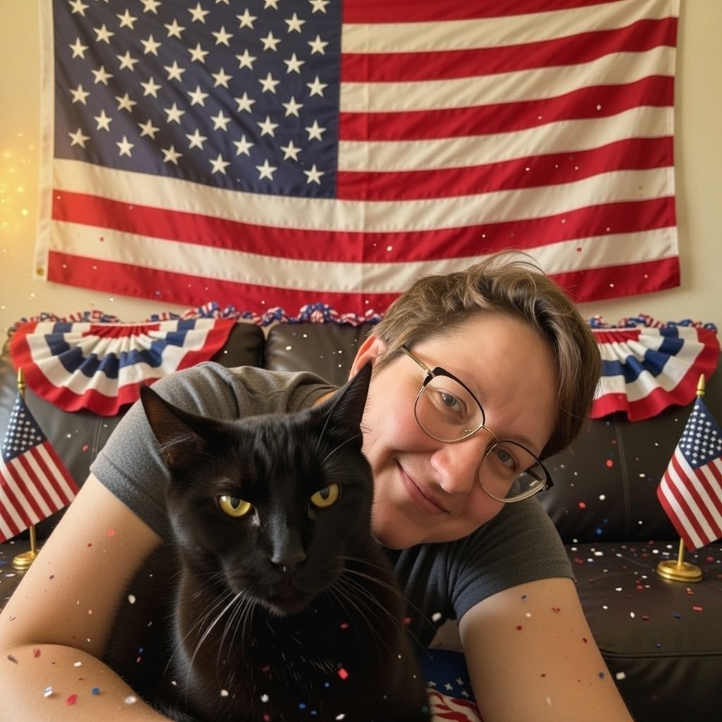 Charlot28731146's profile picture. MAGA patriot, black cat enthusiast, mother, and wife.  Loves fat JD Vance.