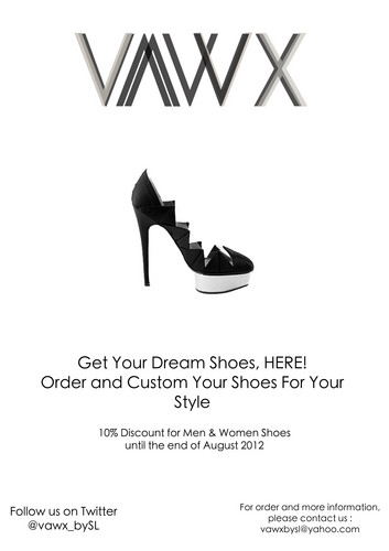 Fashionable shoes are here!
And you can make it as you wish . . . For order and more information : vawxbysl@yahoo.com