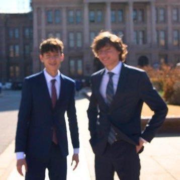 Dain Denham and Adison Denham • Twin Entrepreneurs @txlobbyguide #TxLege