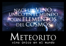 Meteorito, el famoso vino único en el mundo con partículas del cosmos. Ya se puede despachar a tu casa. Pedidos a vinometeorito@gmail.com