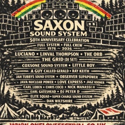 OneLoveFestival's profile picture. One Love is back 🌿
Camping • Community • Proper sound
ONE LOVE / ONE SUN — 21–22 Aug 2026 (nr Lewes)
Limited capacity • Saxon 50 celebrations
Priority access ↓
