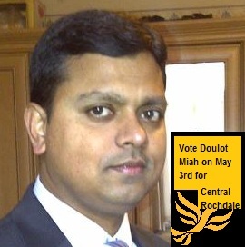 doulot4central's profile picture. I am the Lib Dem Campaigner for Central Rochdale. I work as Community Development Officer. I am involved in Youth & Community work.