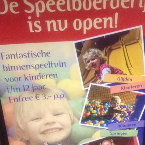 Speelboerderij's profile picture. Een gezellige overdekte speeltuin voor kinderen van 0 tot 12 jaar. Voor openingstijden 0519 556683.
