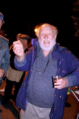 Elderly scientific consultant and whale hugger