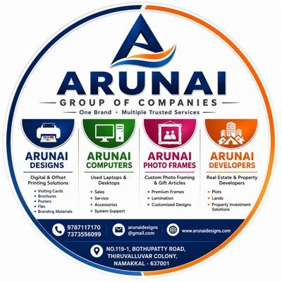 🎨 Designing | 🖨 Printing | 📢 Advertising
📍 Namakkal
⚡ Fast & Quality Printing
📞 9787117170 | 7373556099
🏆 Celebrating 11 Years Excellence and Trust