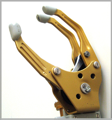 prostheticARM's profile picture. This is an experimental prosthesis that searches twitter and distributes information about accidental limb loss. The wearer hopes to share their experiences.