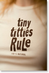 Girls with small boobs are hotter.