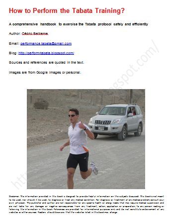 Martial artist, triathlete, love Tabata Training, wrote some ebook how to perform Tabata Training & blog