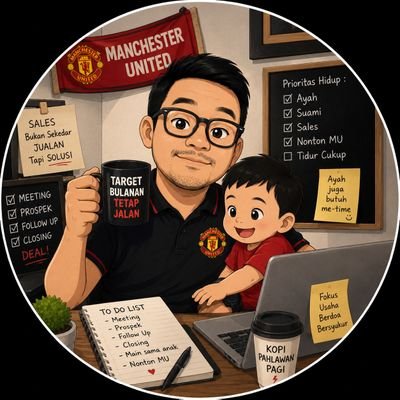 Bapak anak 1, fans MU, kadang sok ngerti taktik | Depok