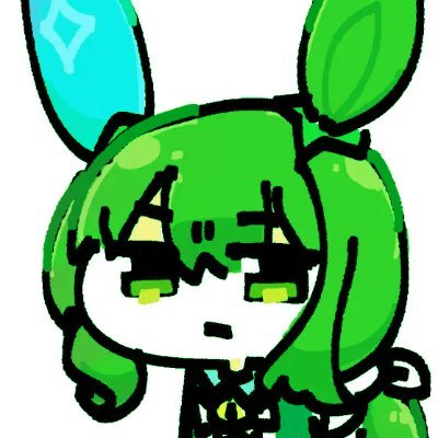 Kind of obsessed with a certain definitely unknown mysterious character

pfp from Mugi_Wheaty.. but it's green now